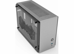 Zalman skříň M2 Mini / mini tower / ITX / 80 mm fan / USB 3.0 / USB 3.1 / riser card / prosklené bočnice / stříbrná