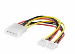 PREMIUMCORD Kabel napájecí HDD, FDD 5,25"-2x3,5"