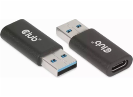 Club3D adaptér USB 3.2 Gen1 Type A na USB 3.2 Gen1 Type C (M/F), černá