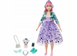 Barbie Prinzessinnen Abenteuer Daisy Puppe (rosa Haare) mit Hündchen