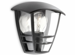 CREEK ČERNÉ NÁSTĚNNÉ SVÍTIDLO FASÁDNÍ NÁSTĚNNÉ SVÍTIDLO 1X E27/ 60W IP44 HLINÍK/ PLAST