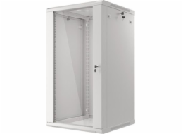 LANBERG 19" RACKOVÁ SKŘÍŇ PRO MONTÁŽ NA STĚNU 22U/600X600 (v rozloženém stavu) S PROSKLENÝMI DVEŘMI ŠEDÁ  V2