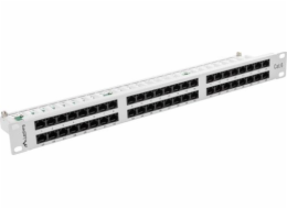 Patch Panel 48 Port 1U Kat.6 szary 