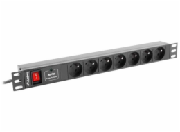 Lanberg PDU 1U 7x PL 2m 16A Prodlužovačka