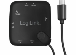 LogiLink USB HUB multifunkční se čtečkou paměťových karet (UA0345)