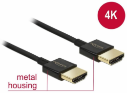 Delock Slim Premium - HDMI mit Ethernetkabel - HDMI (M)