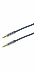 Kabel LogiLink Jack 3,5 mm – Jack 3,5 mm 0,5 m modrý (CA10050)