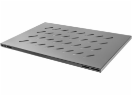 LANBERG 19" Pevná police 1U/465x715mm maximální zatížení do 120kg černá (RAL9004)  