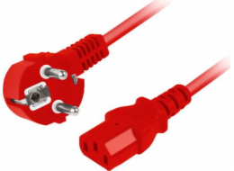 Napájecí kabel Armac NAPÁJECÍ KABEL CEE 7/7-&gt;IEC 320 C13 1.8M ČERVENÝ ARMAC