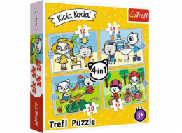 Trefl Puzzle 4v1 Kitty Cat&#39;s Day