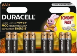 Duracell Basic alkalická baterie 8 ks (AA)