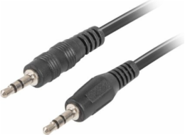 LANBERG Minijack 3.5mm M / M 3 PIN kabel 1,2m, černý