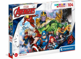 Clementoni Puzzle 104 super barevných Avengers