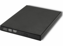 Qoltec 51858 External DVD-RW recorder |USB 2.0|Black