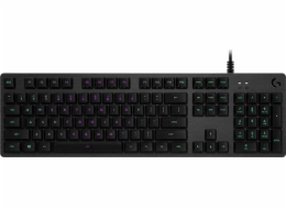 Logitech Gaming G512 - Klávesnice - podsvícení - USB - US mezinárodní - klávesový spínač: GX Blue - uhlík