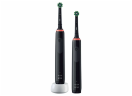 Oral-B Szczoteczka rotacyjna Pro 3 3900 Duo 2 szt. Black