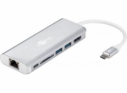 USB-C Multiport Adapter HDMI USB CR RJ45 PD