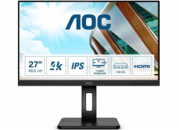 AOC U27P2CA computer monitor 68.6 cm (27 ) 3840 x 2160 pixels 4K Ultra HD LED Black