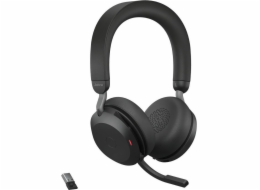 Sluchátka s mikrofonem Jabra Headphones Evolve2 75 Link380a UC Stereo Stand