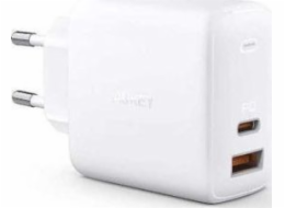 Aukey Aukey PA-B3 White Omnia Charger 2xusB Dodávka napájení (1XUSB A+1XUSB C) 65W 5.4A Síťová nabíječka