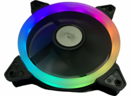 Gembird FAN-HURACAN-X-ARGB PC case fan with 16 LEDs  ARGB color  120 x 120 x 25 mm  5 V
