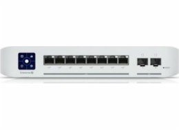 Switch Ubiquiti Networks USW-Enterprise-8-PoE UniFi, 8x GLAN s PoE, 2x SFP+, 120W