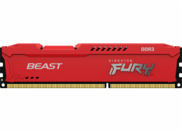 Kingston FURY Beast/DDR3/8GB/1866MHz/CL10/1x8GB/Red