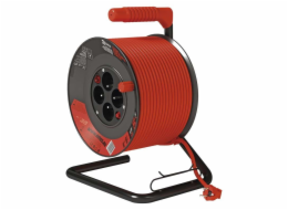 EMOS Predlžovací kábel na bubne 50 m / 4 zásuvky / s vypínačom / červený / PVC / 230V / 1,5 mm2