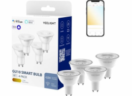 Yeelight GU10 Smart Bulb W1 žárovka stmívatelná bílá 4 ks