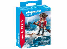 Playmobil Pirát s raftem a žralokem kladivounem (70598)