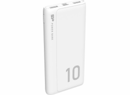 SILICON POWER GP15 Powerbank External battery 10000 mAh 2x USB 2.1A (SP10KMAPBKGP150W) White