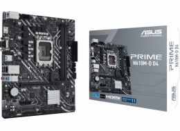 ASUS PRIME H610M-D D4, 1700, Intel H610, 2xDDR4, mATX