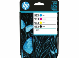 HP 963 - 4-balení - černá, žlutá, azurová, purpurová - originální - inkoustová cartridge - pro Officejet Pro 9010, 9012, 9014, 9015, 9016, 9019, 9020, 9022, 9025
