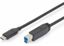 DIGITUS USB Type-C Kabel Gen2 Type-C to B      AK-300149-010-S