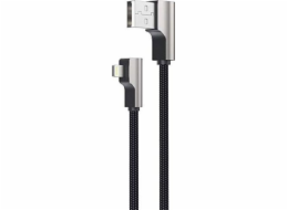 AUKEY CB-AL01 Black OEM Cable Quick Charge Lightning-USB | 2m | MFi Apple