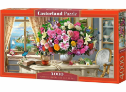 Castorland Puzzle 4000 Letní květiny a šálek čaje