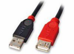 Aktivní prodlužovací kabel Lindy USB 2.0 Tenký, USB-A samec > USB-A samice