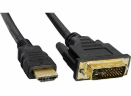 Akyga AK-AV-13 video cable adapter 3 m DVI-D HDMI Type A (Standard) Black  Gold