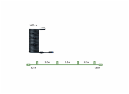 Paulmann Plug & amp; Shine Kabel 1in 5out, 10m
