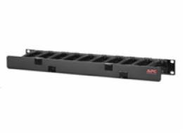 APC Horizontal Cable Manager Single-Sided with Cover - Sada kabelového vedení skříně - černá - 1U - 19" - kompatibilní s TAA - pro P/N: SMTL1000RMI2UC, SMX1000C, SMX1500RM2UC, SMX1500RM2UCNC, SMX750C,