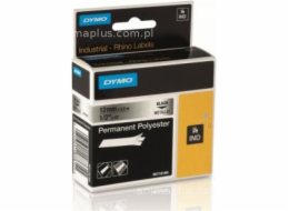 Rhino IND ORIGINAL Schriftband Polyester 9mm x 5,5m, schwarz auf weiß