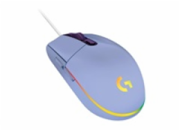 Logitech Gaming Mouse G102 LIGHTSYNC - Myš - pravák - optický - 6 tlačítka - kabelové - USB - šeřík