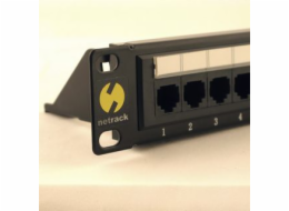 NETRACK 104-05 patch panel 19inch 24-ports cat. 5e UTP with shelf