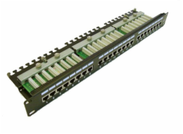 Patch panel LEXI-Net FTP cat.5e 24p. 1U Black