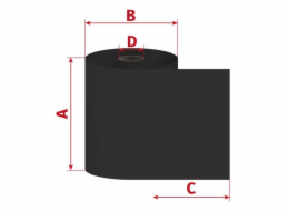 Páska 81mm x 300m TTR standard pryskyřice, D25/OUT