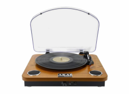 Gramofon AKAI, ATT-11BT, bluetooth, rychlost vinylů 33/45/78, dřevěné provedení