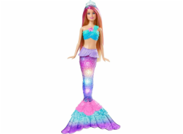 Mattel Barbie Malibu Zauberlicht Meerjungfrau mit Leuchtfunktion, Puppe