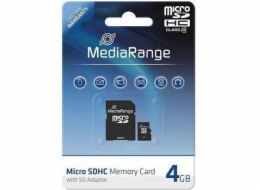 4GB microSDHC, paměťová karta