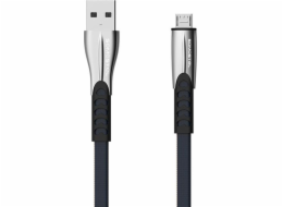 Kabel USB Somostel USB-A - microUSB 1 m Srebrny (25705)