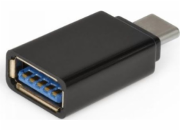 PORT CONNECT konvertor z USB-C 3.1 do USB-A 3.0, černý